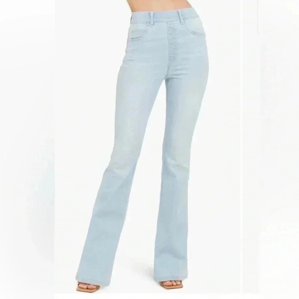 SPANX Light Blue Flare Jeans